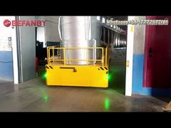 Carrello di trasferimento senza cingoli personalizzato da 10 tonnellate, carrelli di trasferimento intelligenti con utilizzo in fabbrica