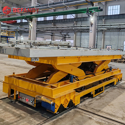 Scissor Lifting 50T Capacity Electric Transfer Trolley