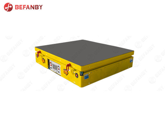Automatic Electric Rail Type Battery Lift Table Cart 0 - 20m/min