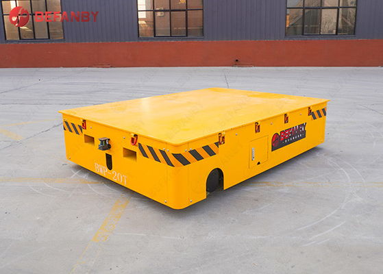 4 Axles Flexible Turn Mold Factory Electrical Trackless Transfer Cart