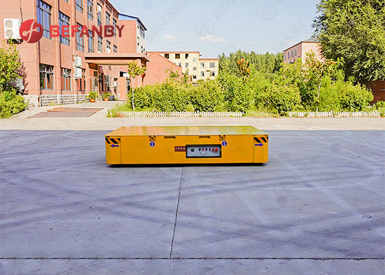 Steerable 20 Ton Hand Pendant Control Trackless Transfer Cart with 24 Months Warranty and Continuous 8-hour Operation