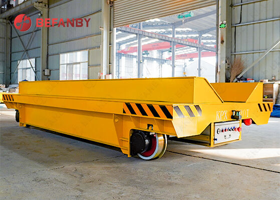 Battery Operated Rail Transfer Cart with Customizable Platform and 1-500T Load Capacity for Coil Handling