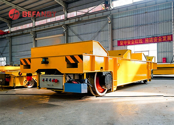 Customized 35t Low Voltage Rail Coil Transfer Trolley For Steel Mills