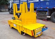Steel Plant On Rail Transfer Cart , Hydraulic Lifting Motorized Rail Cart Molten Steel Carriage