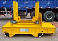 Annealing Furnace Rail Transfer Cart , Battery Powered Motorized Material Handling Equipment Turning Transfer Bogie
