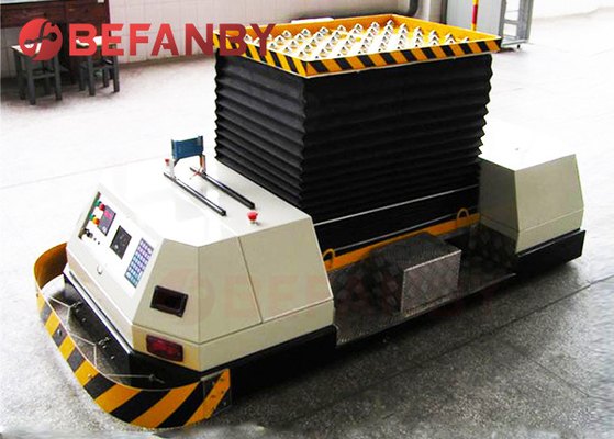 Magnetic Navigation AGV Automatic Guided Vehicle Trackless Transfer Cart 10 Ton