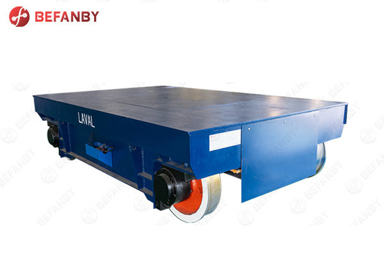 0 - 20m/Min Rail Guided Battery Drive Platform Cart 60 Ton