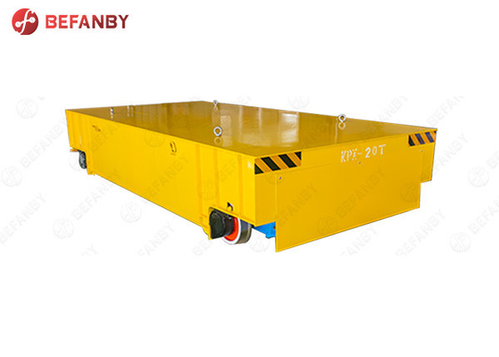 0 - 20m/Min Rail Guided Battery Drive Platform Cart 60 Ton