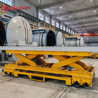 Scissor Lifting 50T Capacity Electric Transfer Trolley