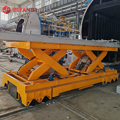Scissor Lifting 50T Capacity Electric Transfer Trolley
