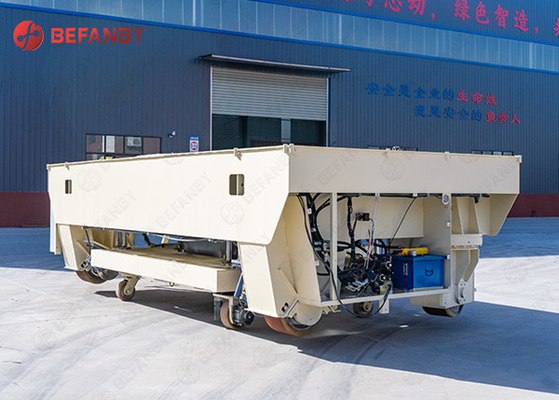 Manual Model Flatbed Material Transfer Carts Trailer For Concrete Floor Capacity 10tn