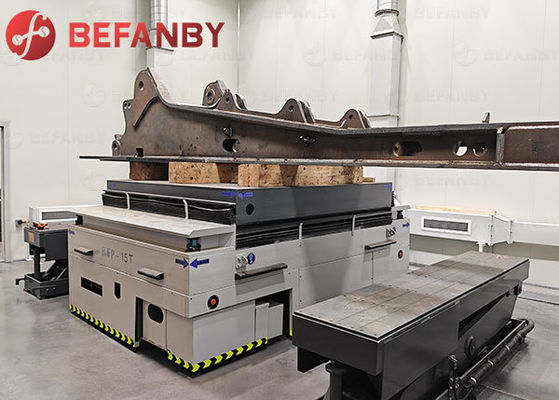 Trazione a doppia ruota con dispositivo di sollevamento per veicolo di trasferimento senza rotaie in fabbrica