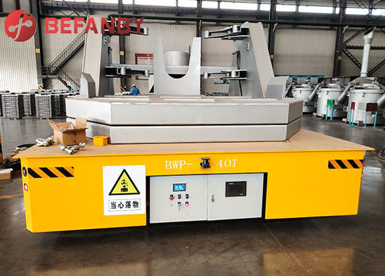 Batteria da 40 tonnellate utilizzata per versare carrello di trasferimento di alluminio fuso