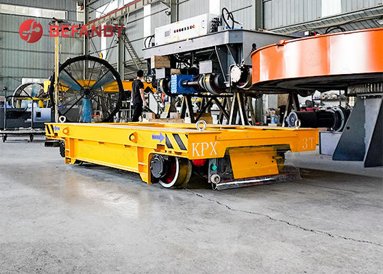 Customized Hand Pendant Control Rail Transfer Cart with 24 Months Warranty for Stable Operation