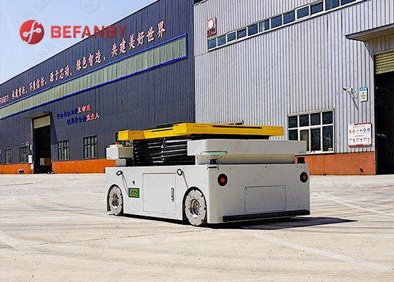 Robot AGV con ruote Mecanum senza cingoli intelligenti da 1,5 tonnellate con sollevamento