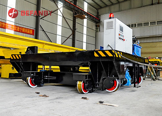 16T Load Capacity Dual-Wheel Design Battery Operated Motorized Transfer Trolley and Rail Transfer Cart