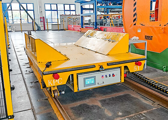 Capacità di carico 5T Carro di trasferimento ferroviario con dispositivo a V e alimentazione alimentata a batteria