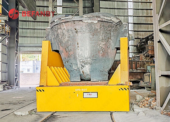 Carrello di trasferimento siviera da 60 tonnellate per grande fabbrica di siviera in acciaio